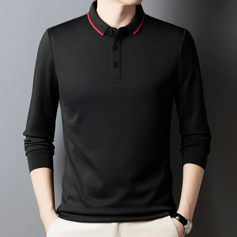Damen Poloshirt mit langem Arm und Knopfdetails Drune