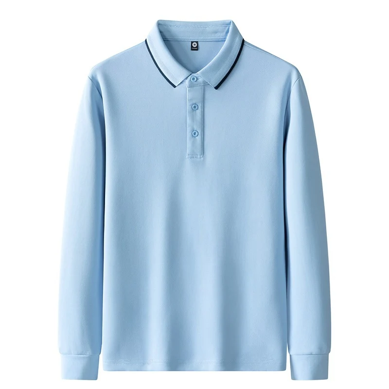 Damen Poloshirt mit langem Arm und Knopfdetails Drune