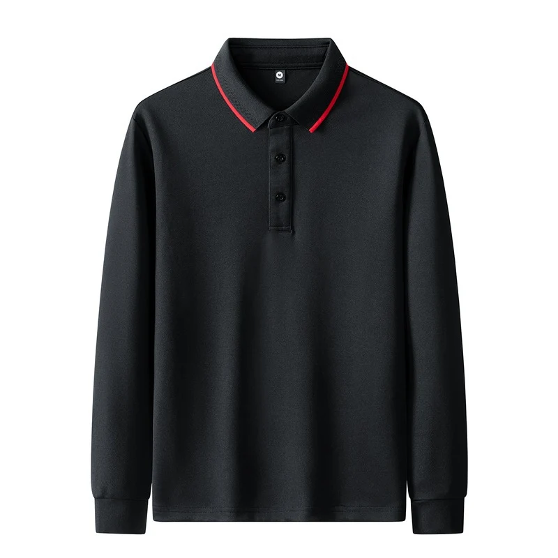 Damen Poloshirt mit langem Arm und Knopfdetails Drune
