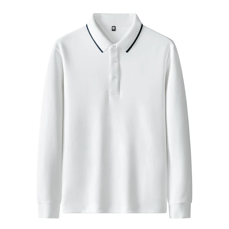 Damen Poloshirt mit langem Arm und Knopfdetails Drune