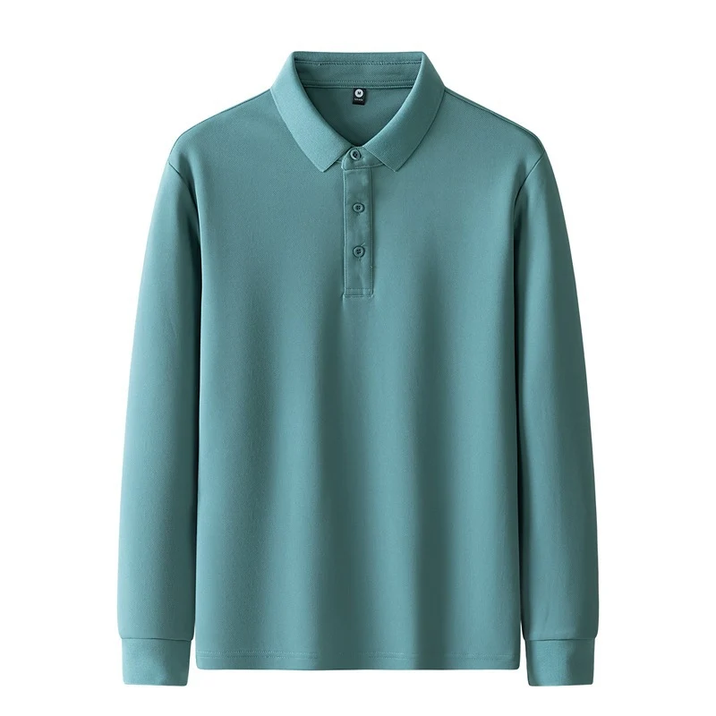 Damen Poloshirt mit langem Arm und Knopfdetails Drune