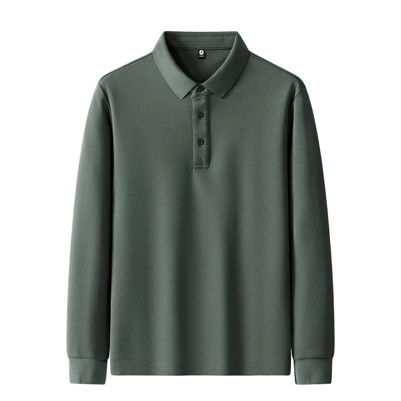 Damen Poloshirt mit langem Arm und Knopfdetails Drune