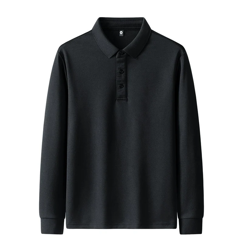 Damen Poloshirt mit langem Arm und Knopfdetails Drune