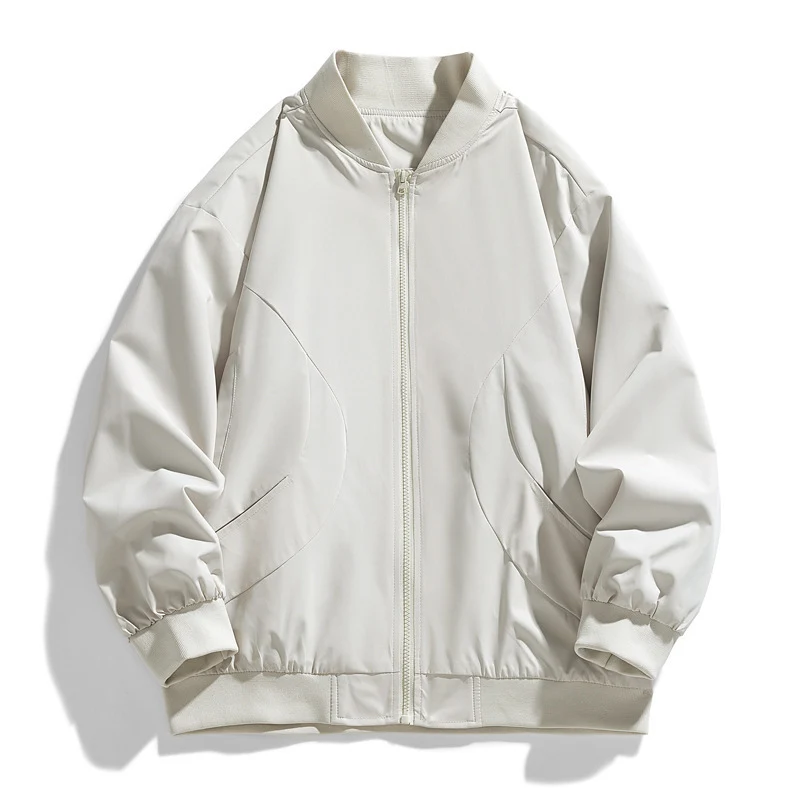 Damen Modische Übergangsjacke mit hohem Kragen Drune