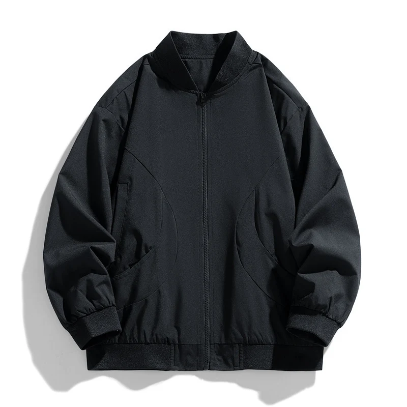 Damen Modische Übergangsjacke mit hohem Kragen Drune