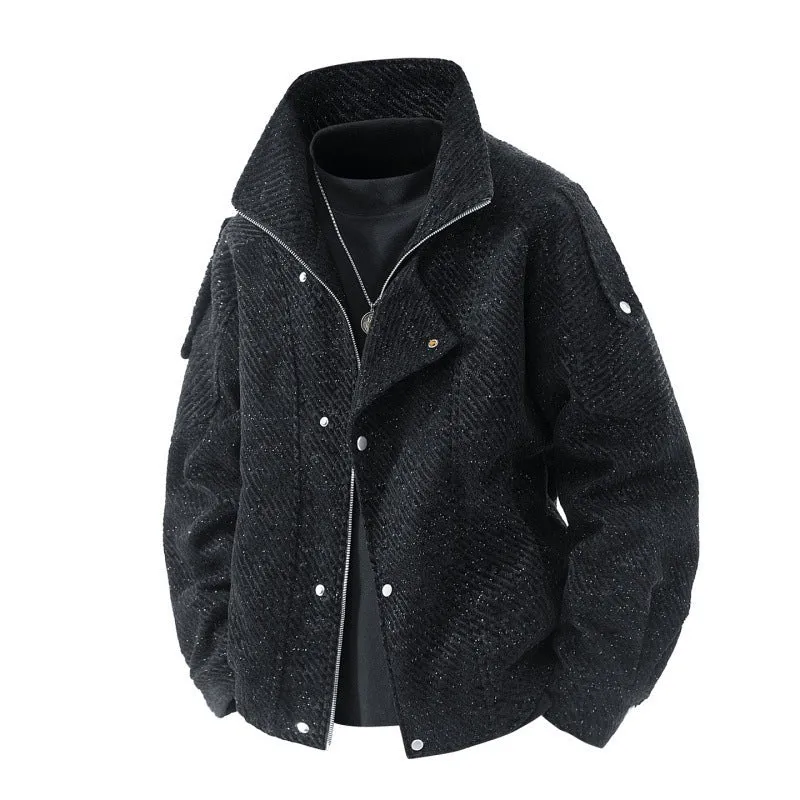 Damen Modische Steppjacke mit hohem Kragen Drune
