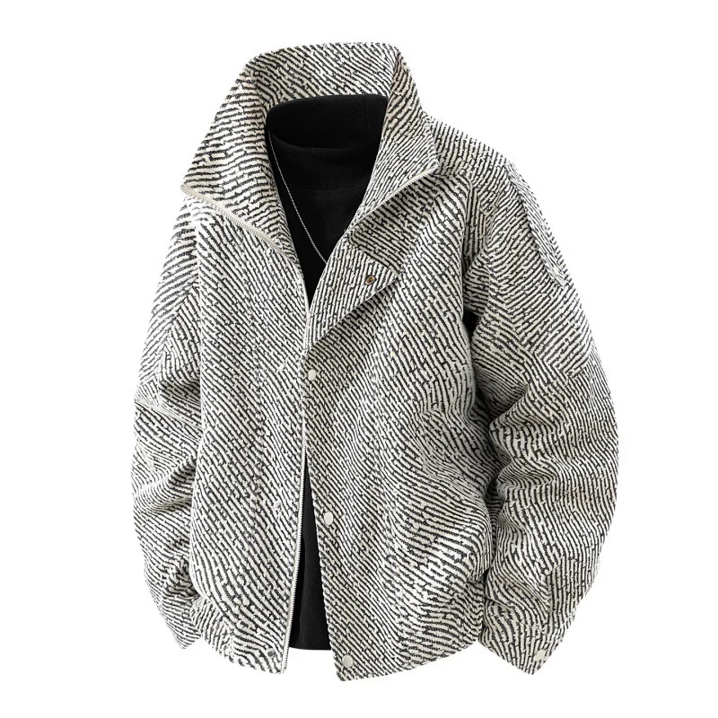 Damen Modische Steppjacke mit hohem Kragen Drune