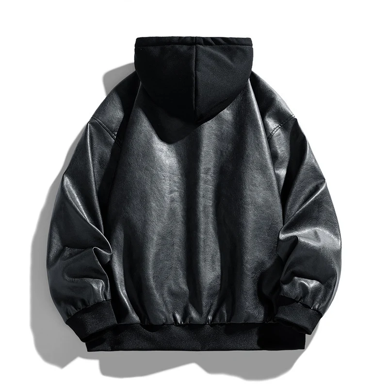 Damen Modische Kunstlederjacke Drune