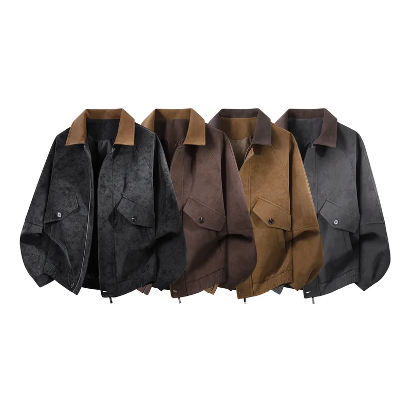 Damen Modische Jacke mit Taschen Drune