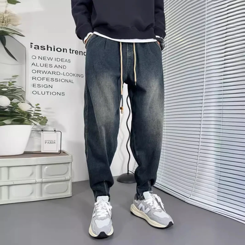 Herren Einzigartige Ripped Denim Jeans Drune