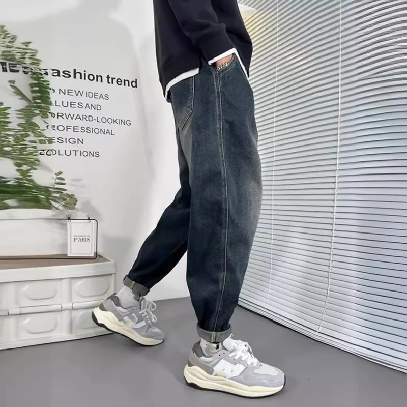 Herren Einzigartige Ripped Denim Jeans Drune