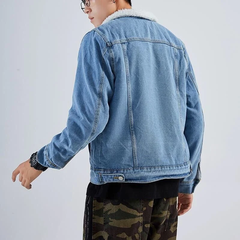 Herren Denimjacke mit weichem Innenfutter Drune
