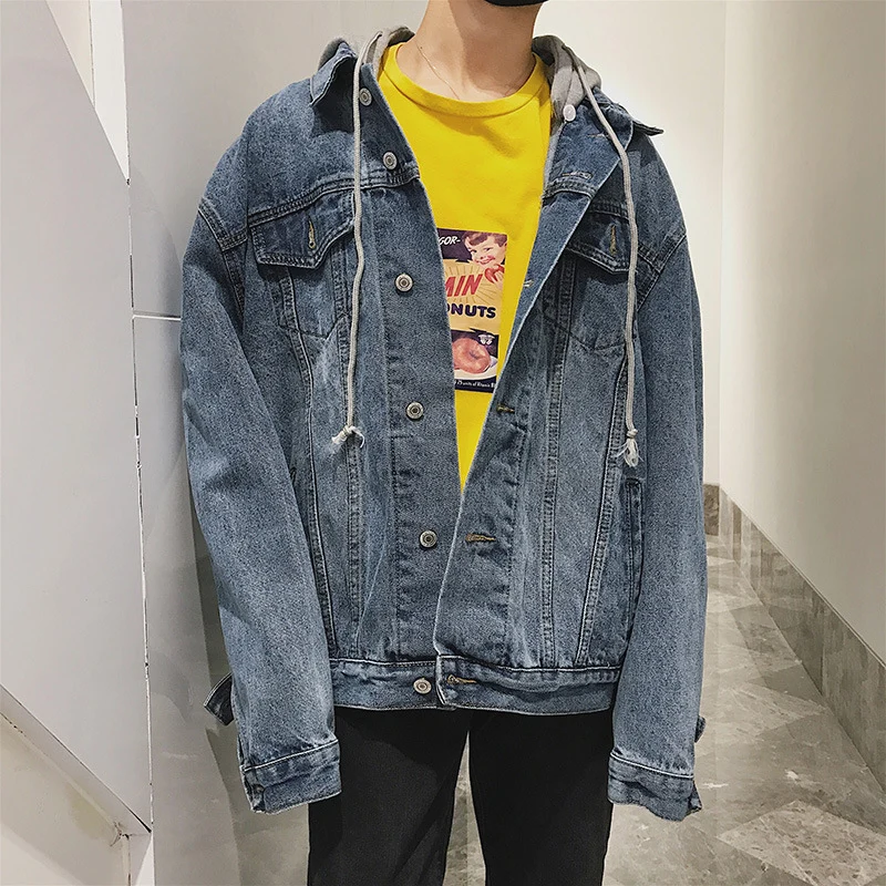 Herren Denimjacke mit integrierter Kapuze Drune 1788342630