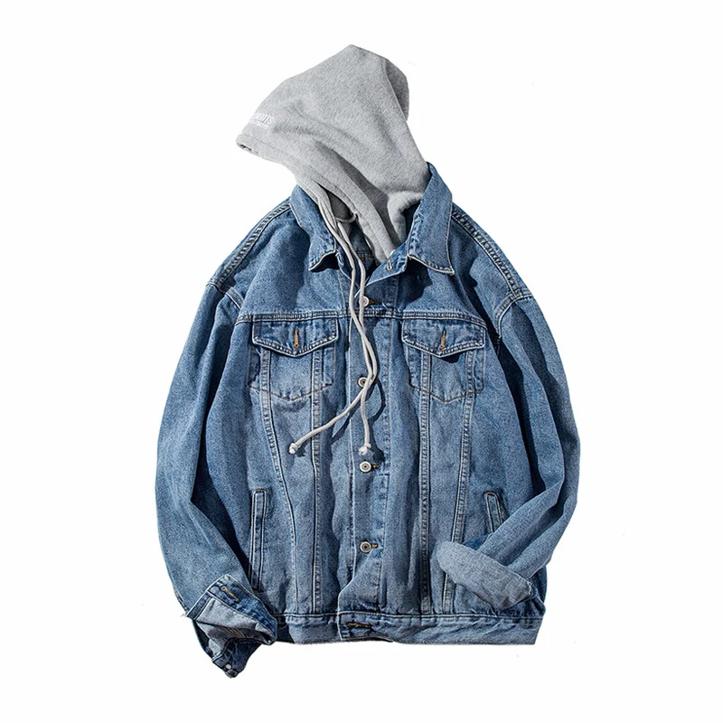 Herren Denimjacke mit integrierter Kapuze Drune 1788342630