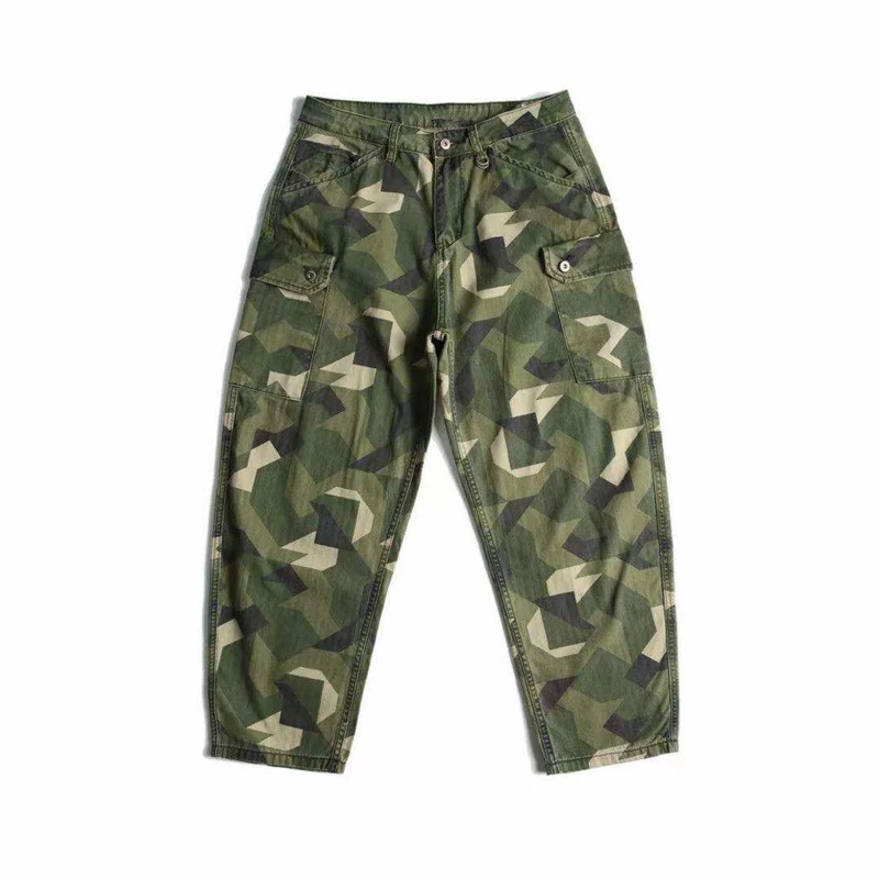 Herren Cargohose mit Camouflage-Print Drune