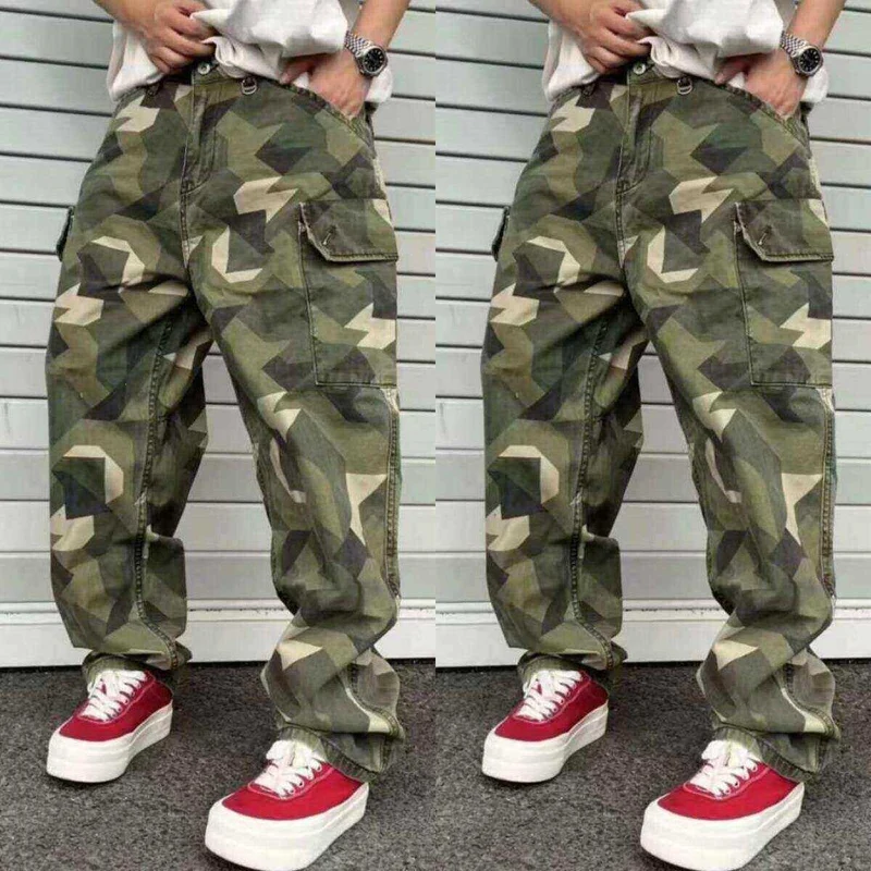 Herren Cargo-Hose mit modernem Camouflage-Design Drune