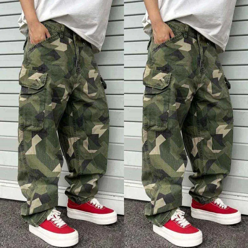Herren Cargo-Hose mit modernem Camouflage-Design Drune