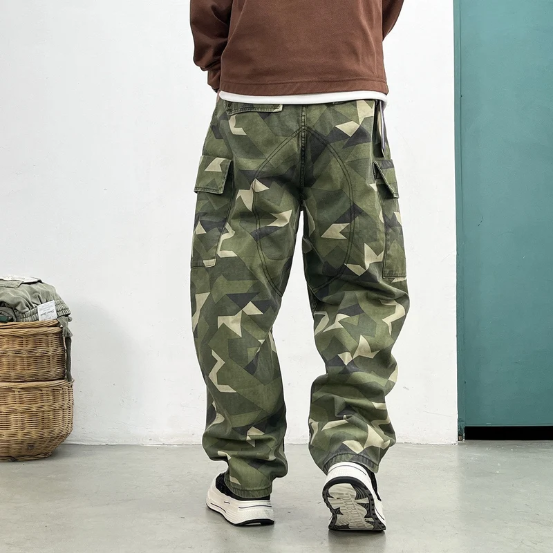 Herren Cargo-Hose im modernen Camouflage-Stil Drune