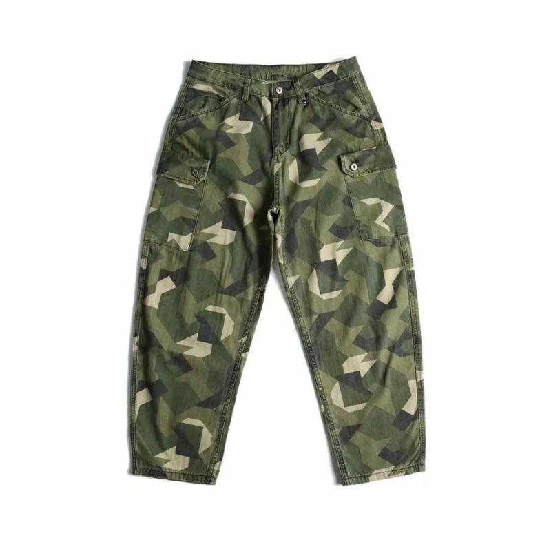 Herren Cargo-Hose im modernen Camouflage-Stil Drune