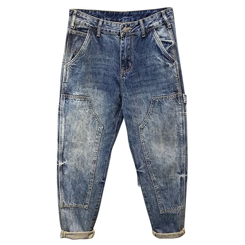 Herren Bequeme Vintage Cargo-Jeans Drune