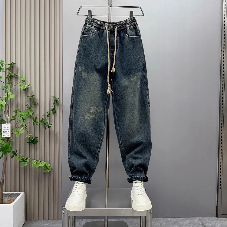 Herren Bequeme Relaxed Fit Jeans Drune