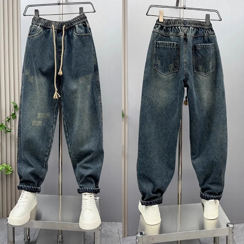 Herren Bequeme Relaxed Fit Jeans Drune
