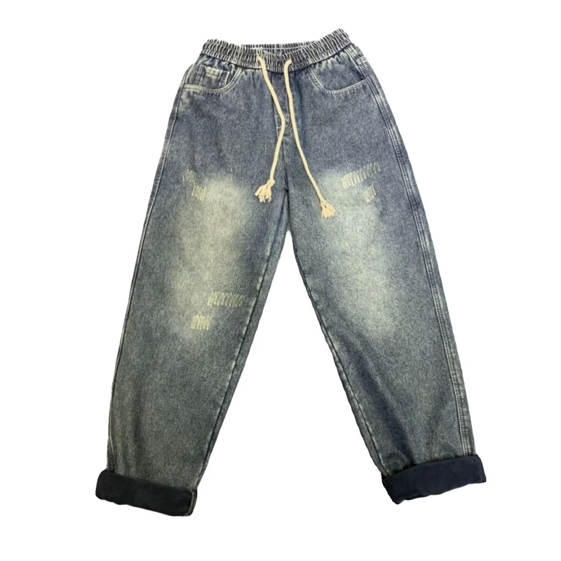 Herren Bequeme Relaxed Fit Jeans Drune