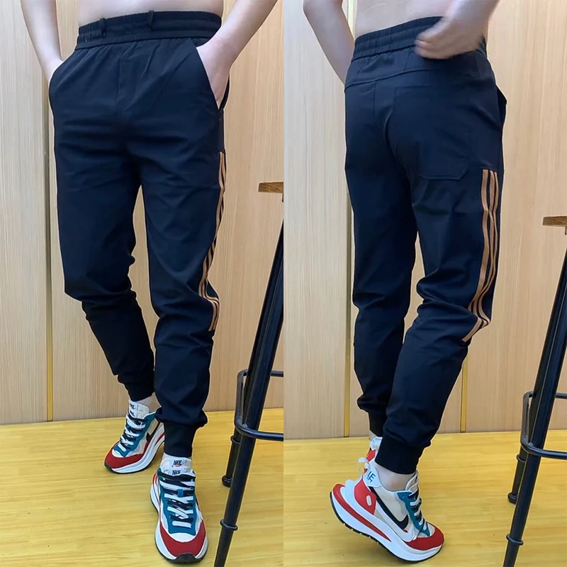 Herren Bequeme Freizeithose mit elastischem Bund Drune