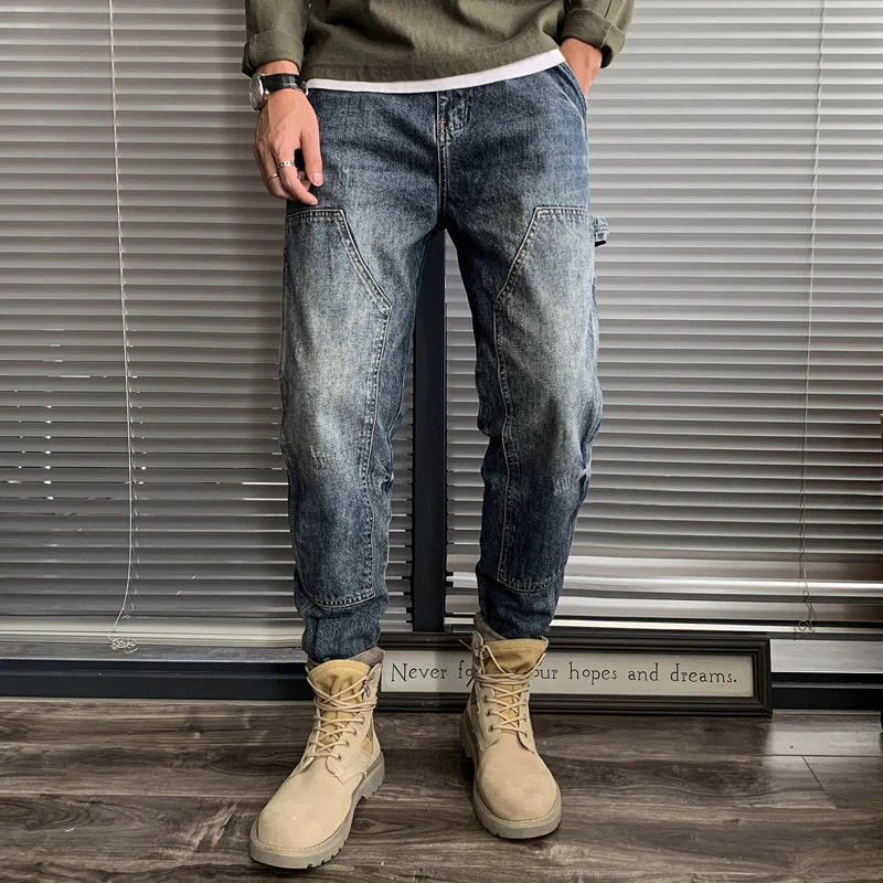 Herren Bequeme Cargo-Jeans im modernen Design Drune