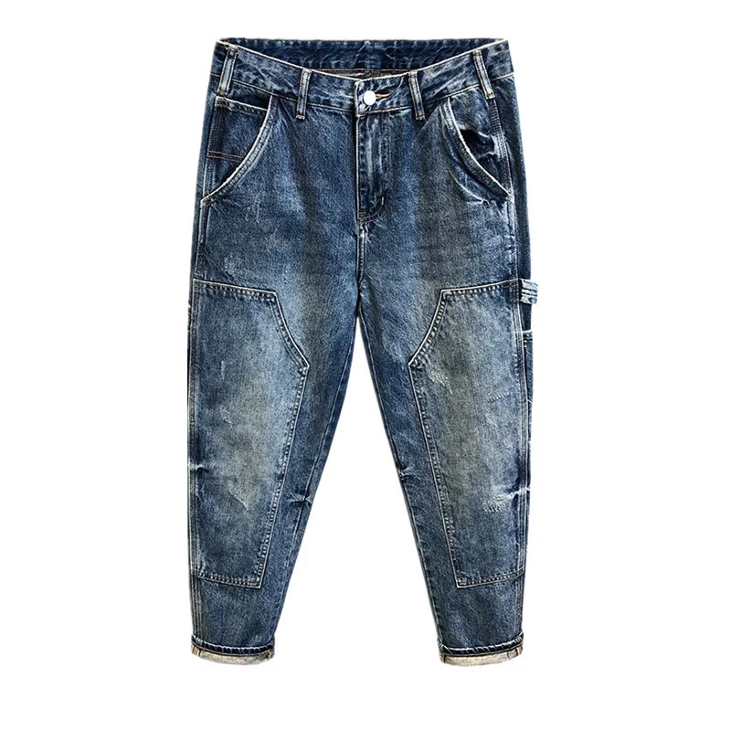 Herren Bequeme Cargo-Jeans Drune