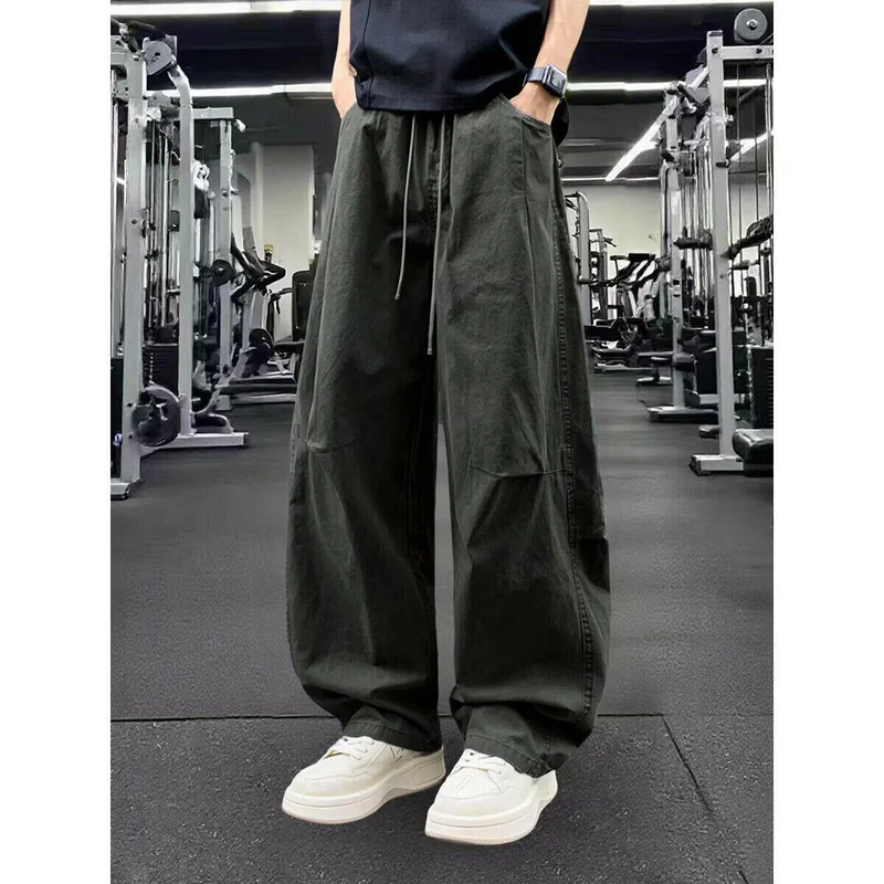 Herren Bequeme Cargo-Hose mit weitem Bein Drune