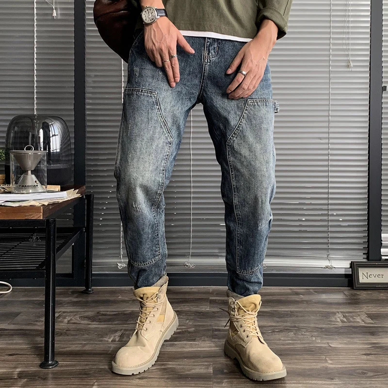 Herren Baggy Cargo-Jeans Drune
