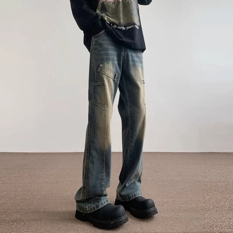 Damenweit geschnittene Jeanshose Drune