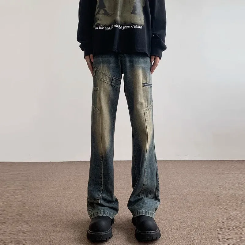 Damenweit geschnittene Jeanshose Drune