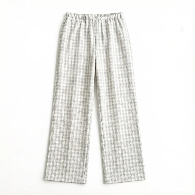 Damen Weit geschnittene Karohose Drune