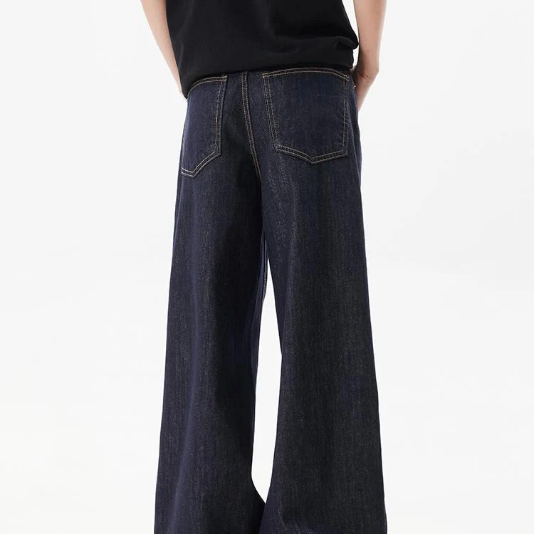 Damen Weit geschnittene Denim-Hose Drune