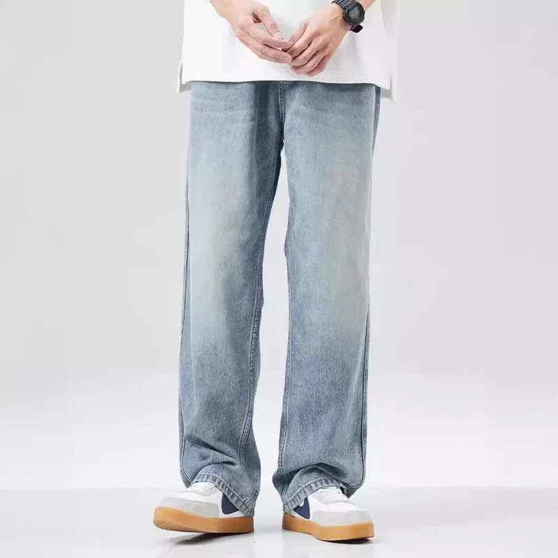 Herren Weitgeschnittene Jeans mit hohem Bund Drune