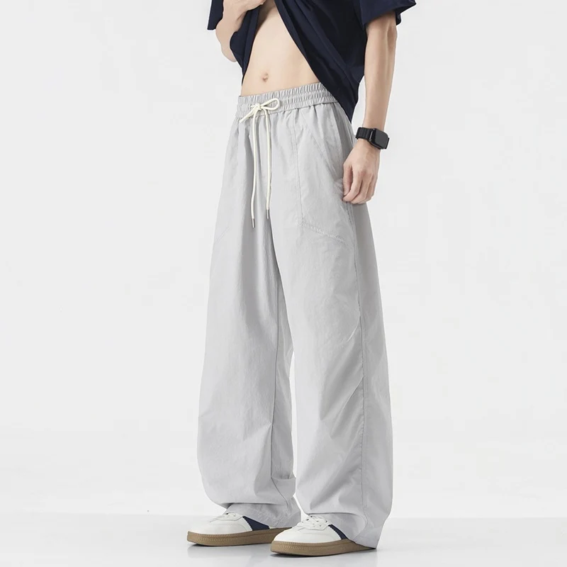 Herren Weit geschnittene Urban Utility-Hose Drune