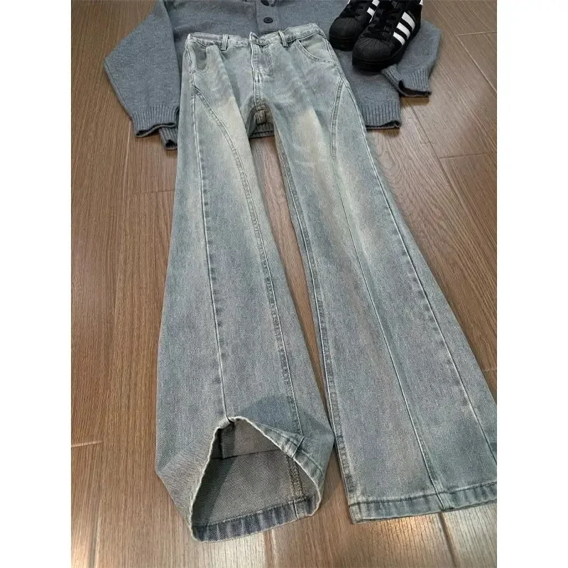 Herren Weit geschnittene Denim-Hose Drune