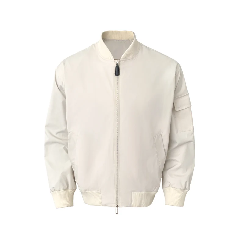 Herren Vintage Bomberjacke mit Reißverschluss Drune