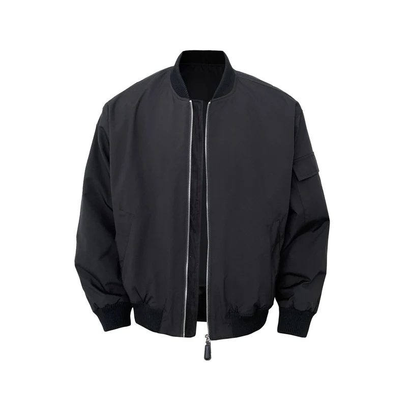 Herren Vintage Bomberjacke mit Reißverschluss Drune