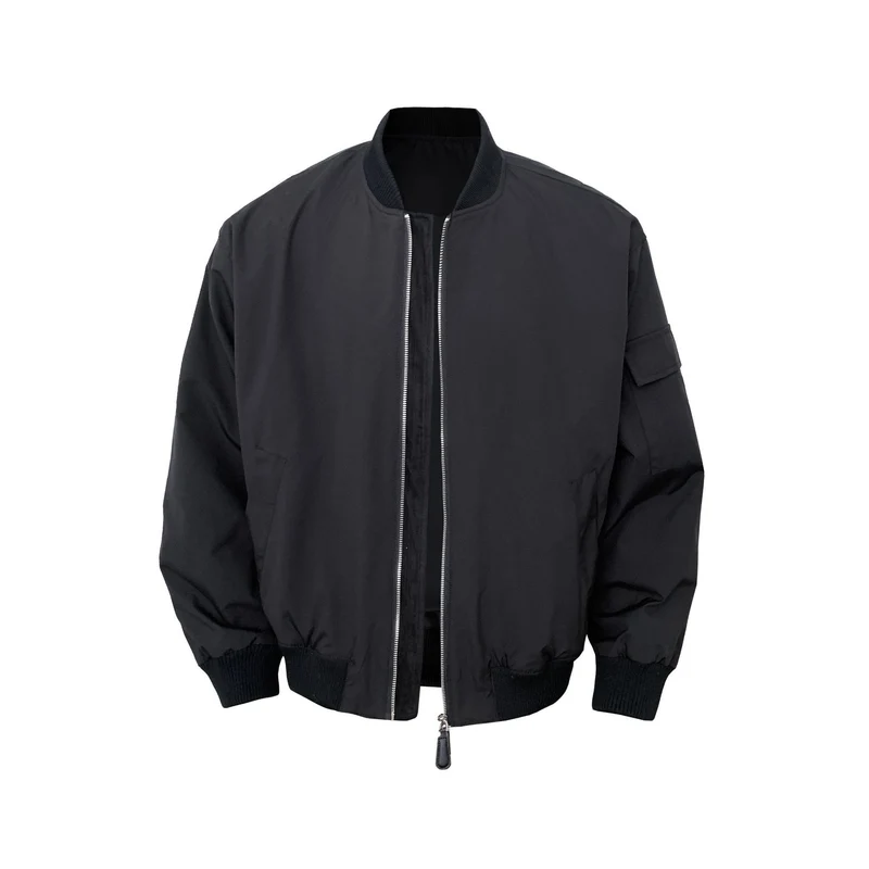 Herren Vintage Bomberjacke mit Reißverschluss Drune