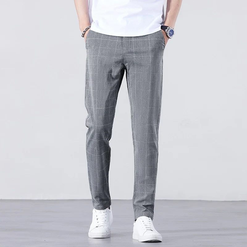 Herren Stylische Karohose Drune