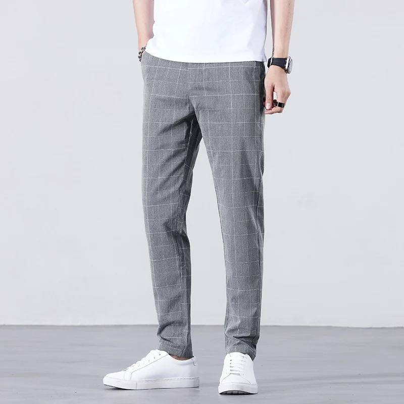 Herren Stylische Karohose Drune