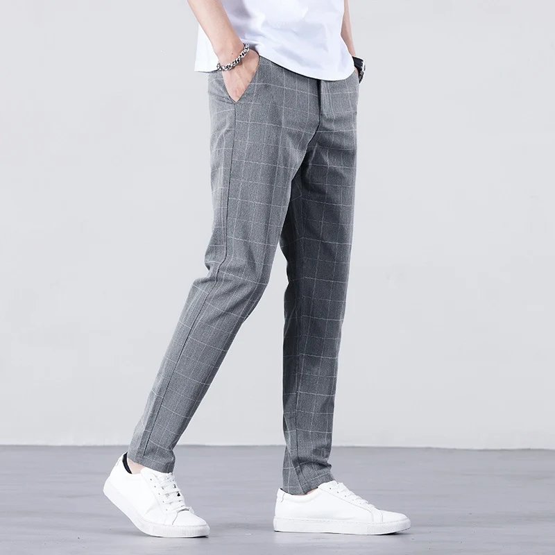 Herren Stylische Karohose Drune