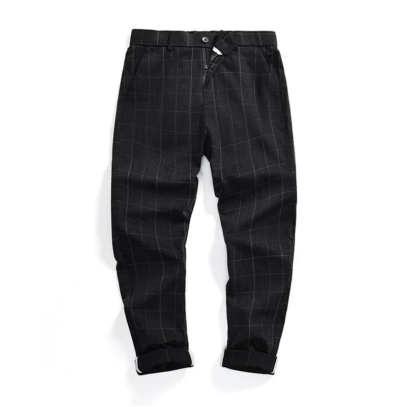 Herren Stylische Karohose Drune