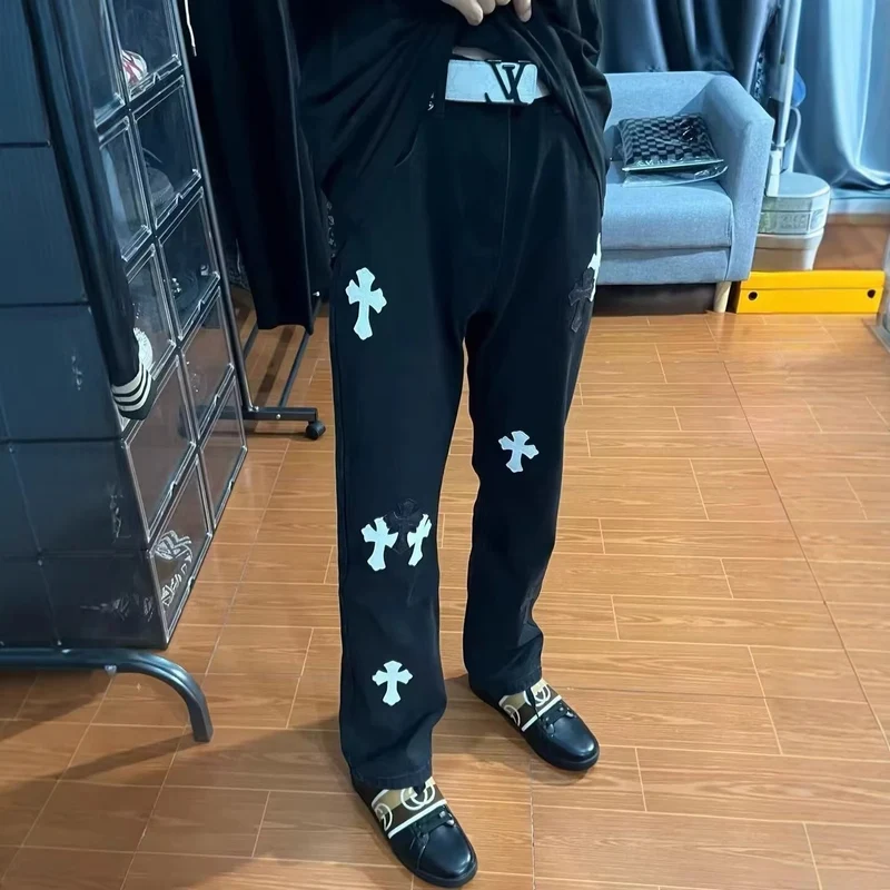 Herren Modische Jeans mit grafischen Drucken Drune