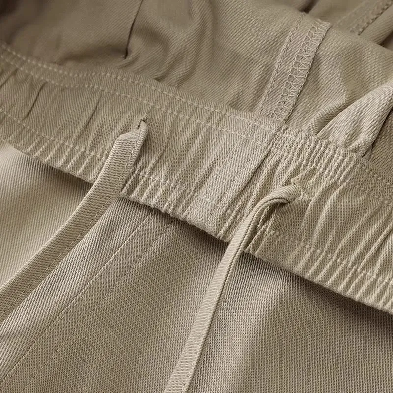 Herren Modische Freizeithose mit elastischem Bund Drune