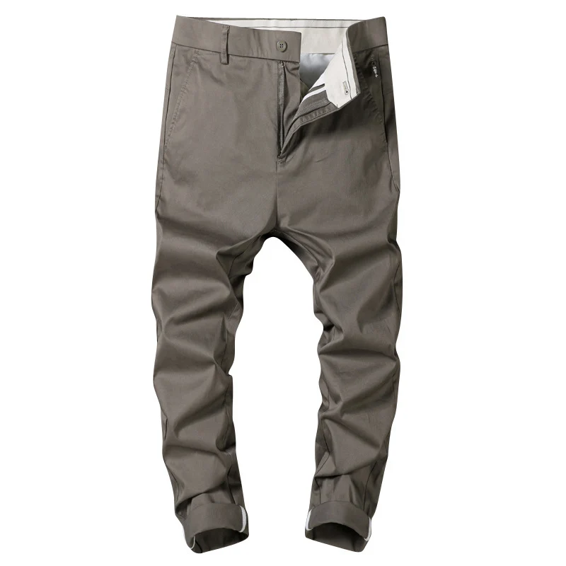 Herren Modische Chino-Hose mit Bundfalten Drune