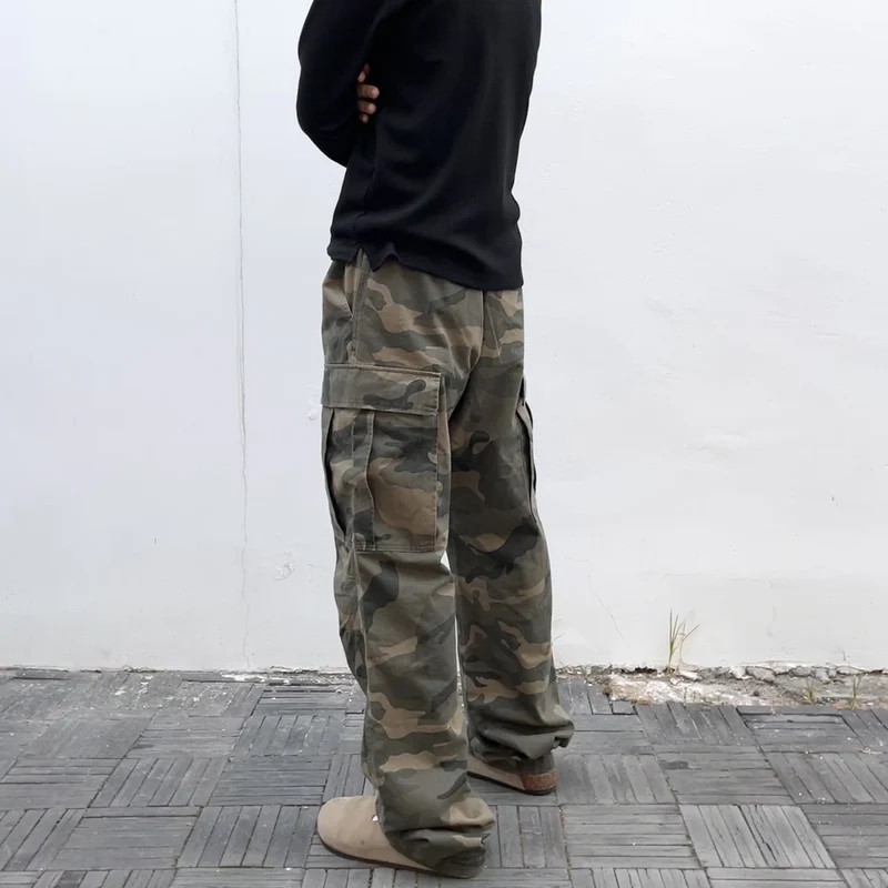 Herren Modische Cargohose mit mehreren Taschen Drune